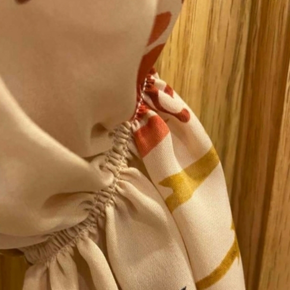 Joie  Floral Long Sleeve Ruffled Mini A-Line Dress - Picture 12 of 16